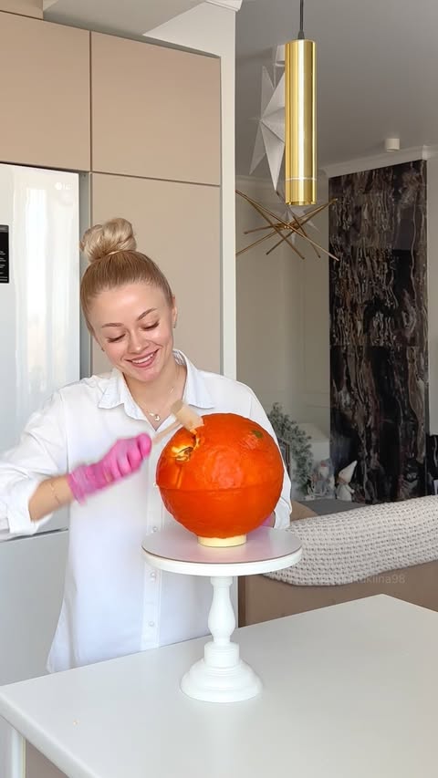 Giant Orange Cake with Almond Marzipan