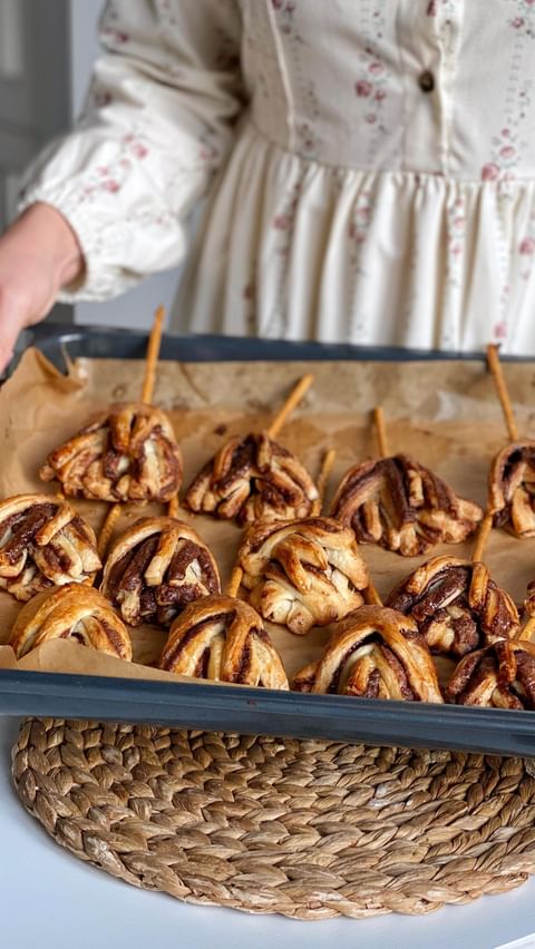 Harry Potter Inspired Nutty Puff Pastry Wands