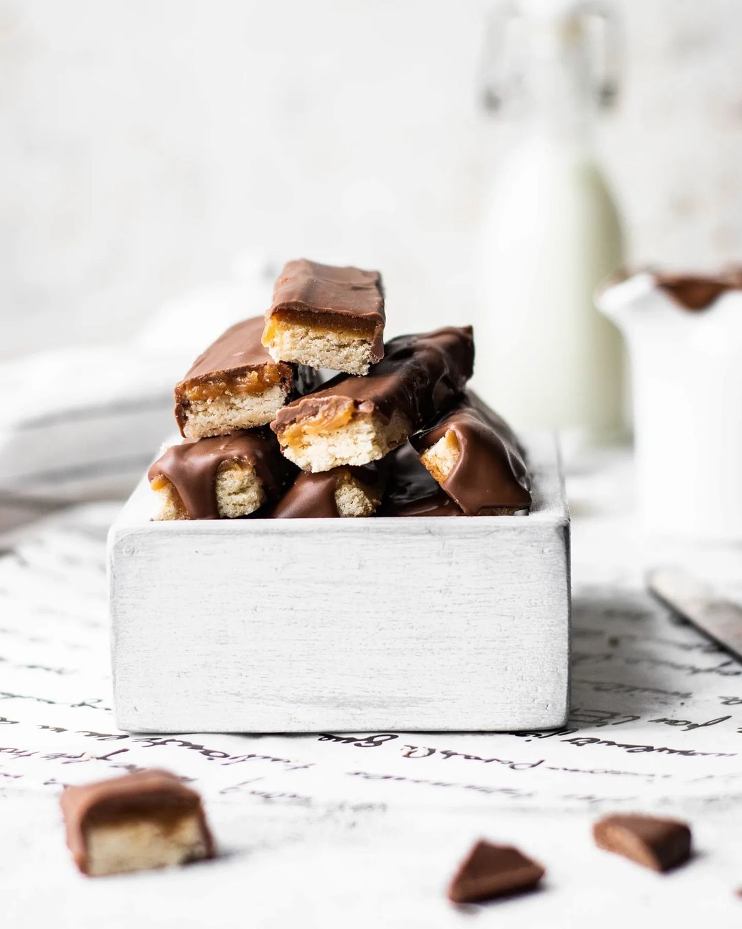 Homemade twix cookies