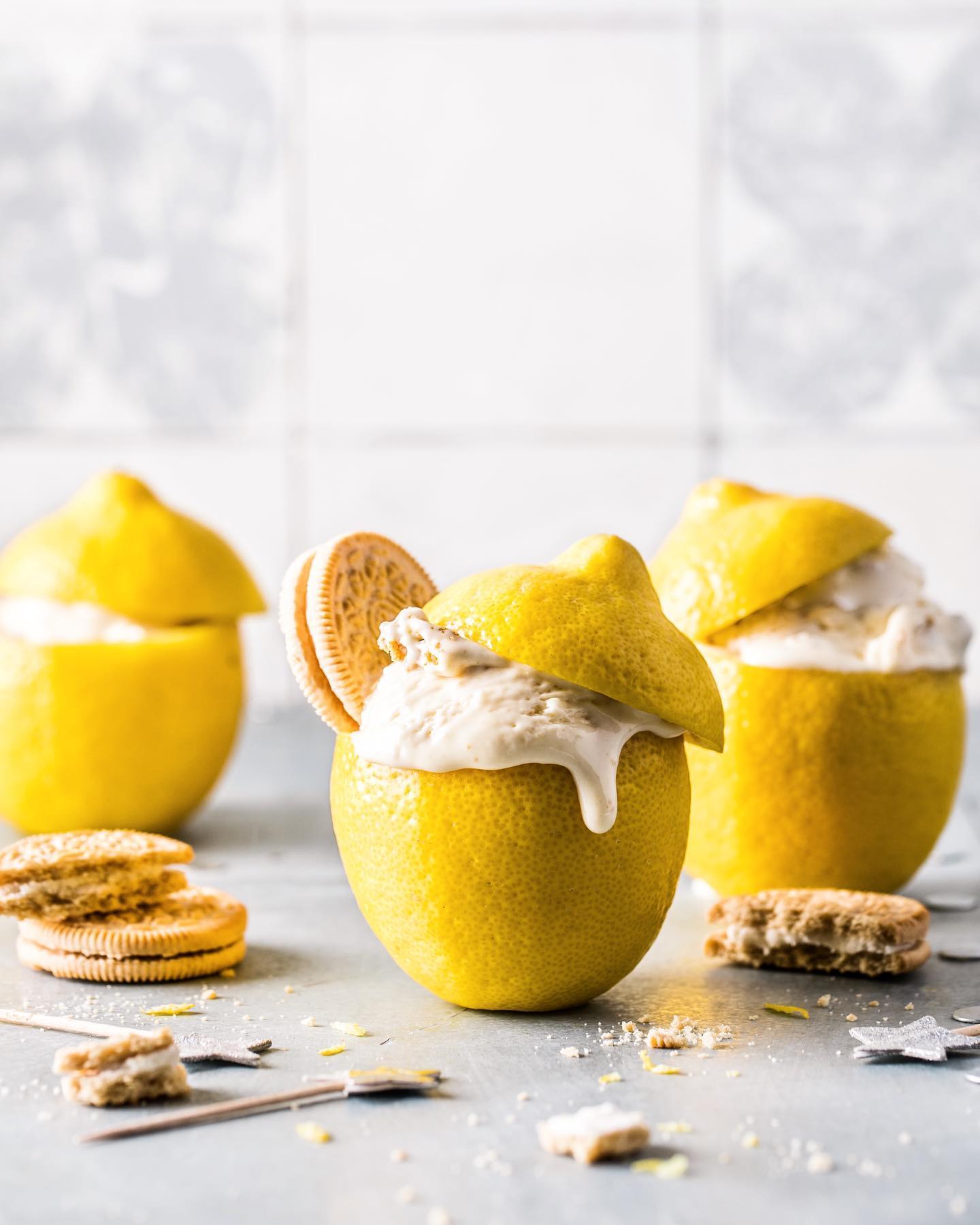 Lemon curd ice cream