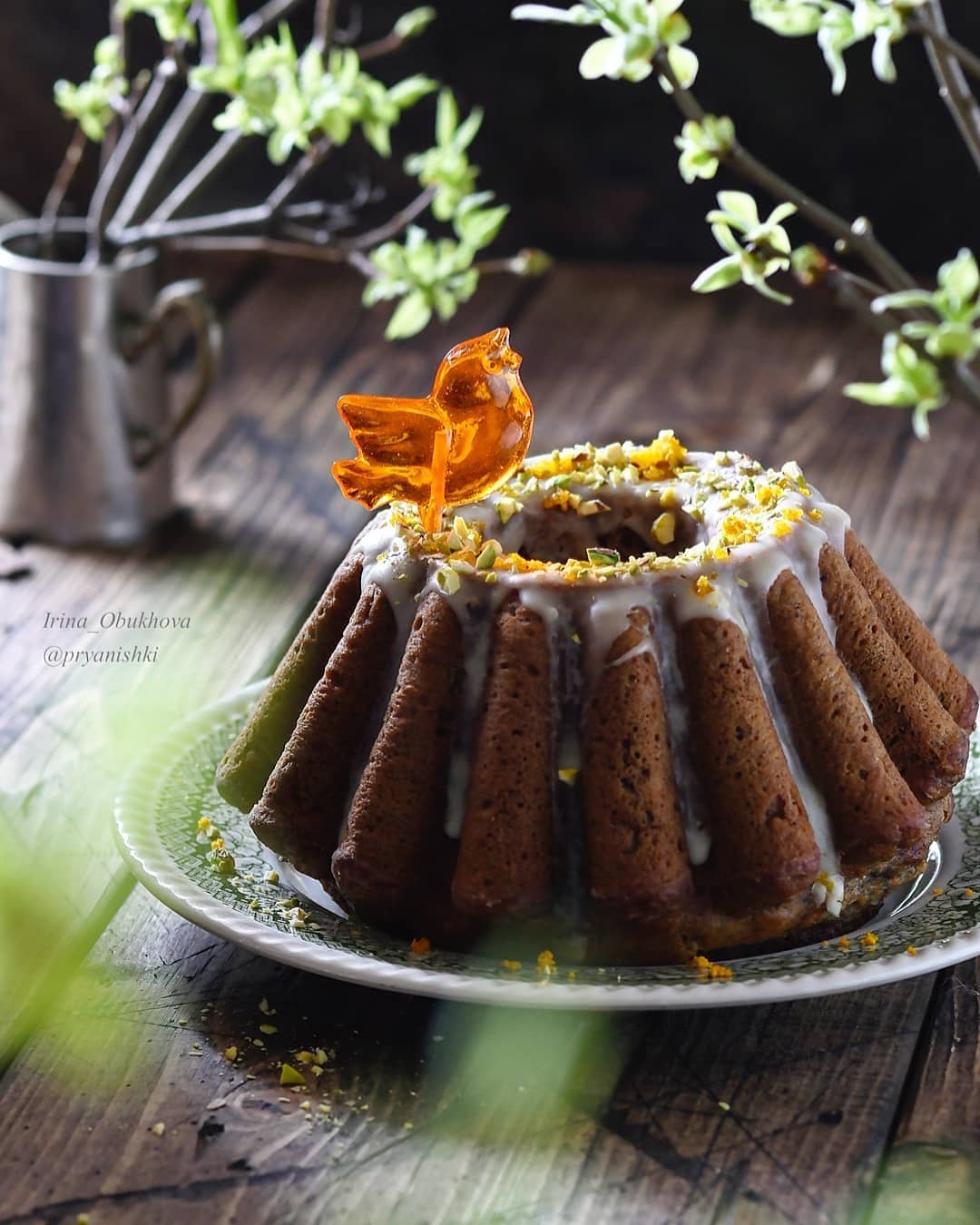 Lenten banana tea cake