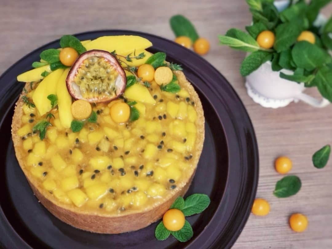 Mango & Passion fruit Cheesecake