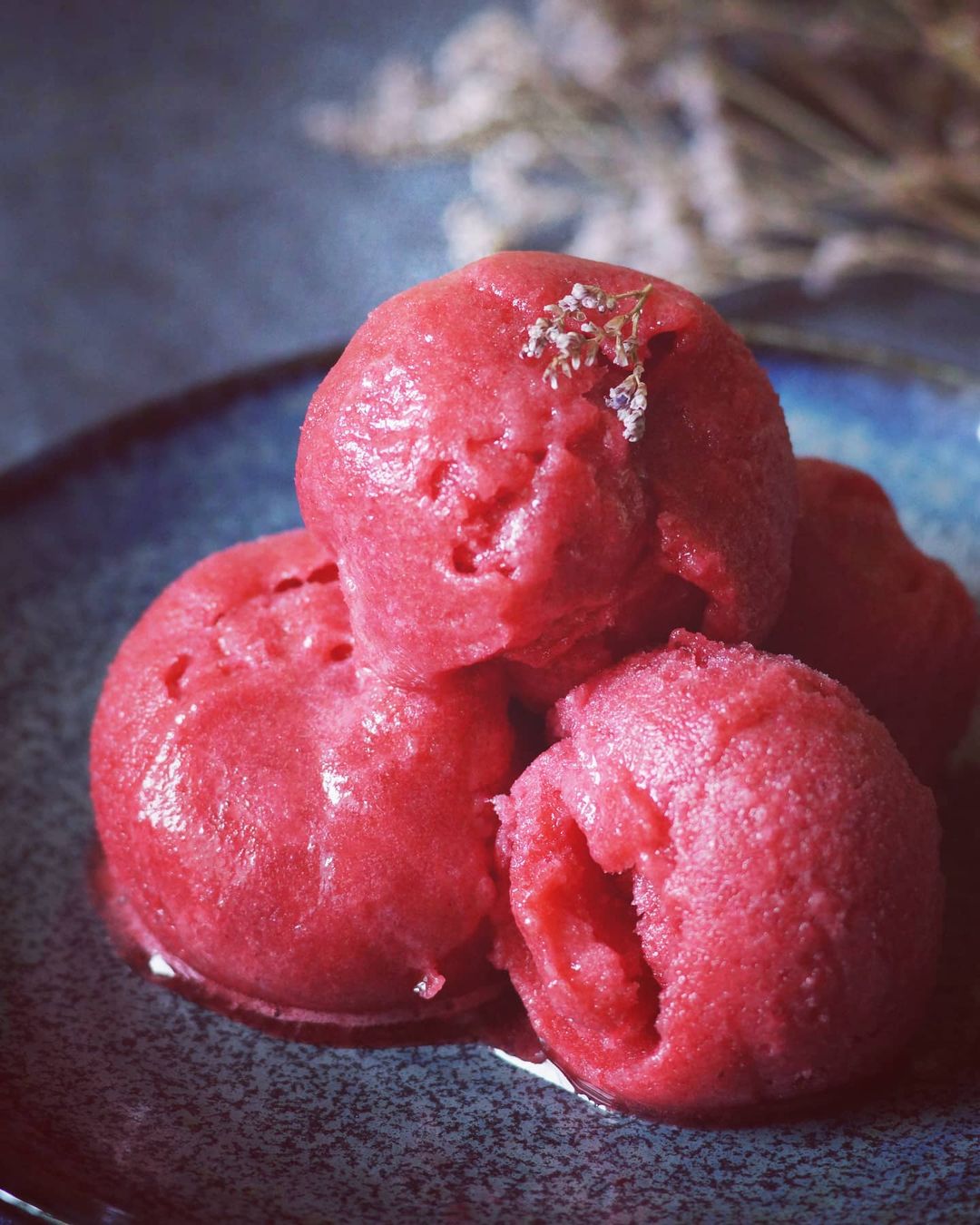 Raspberry sorbet