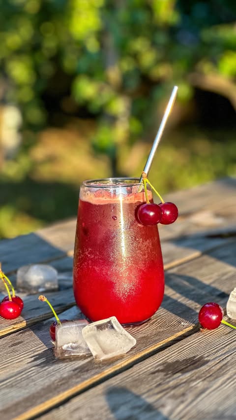 Refreshing Ice Cherry Coffee for Summer