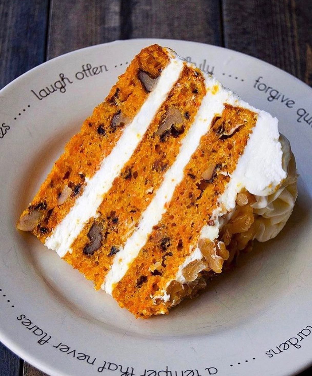 Rich carrot cake