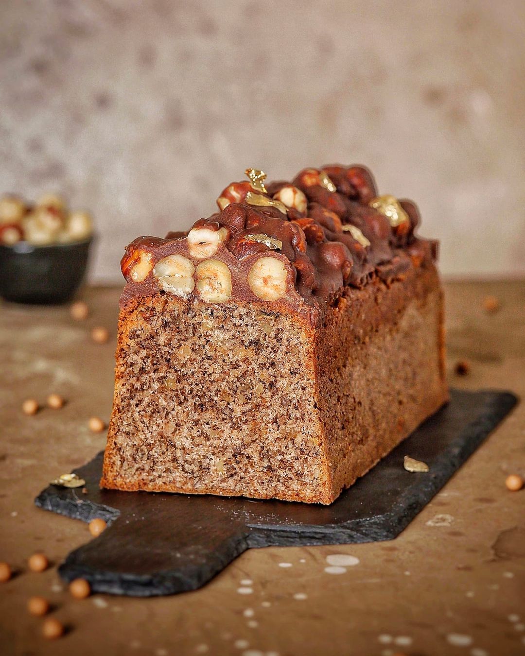 Rich hazelnut cake