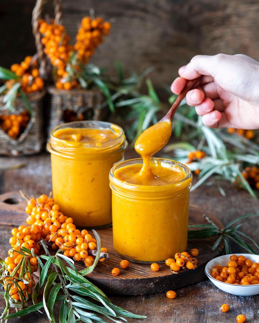 RIch sea buckthorn curd