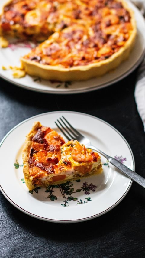 Savory Pumpkin and Shrimp Quiche Delight