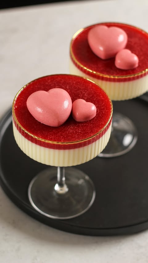 Strawberry Panna Cotta Recipe for Valentine’s Day