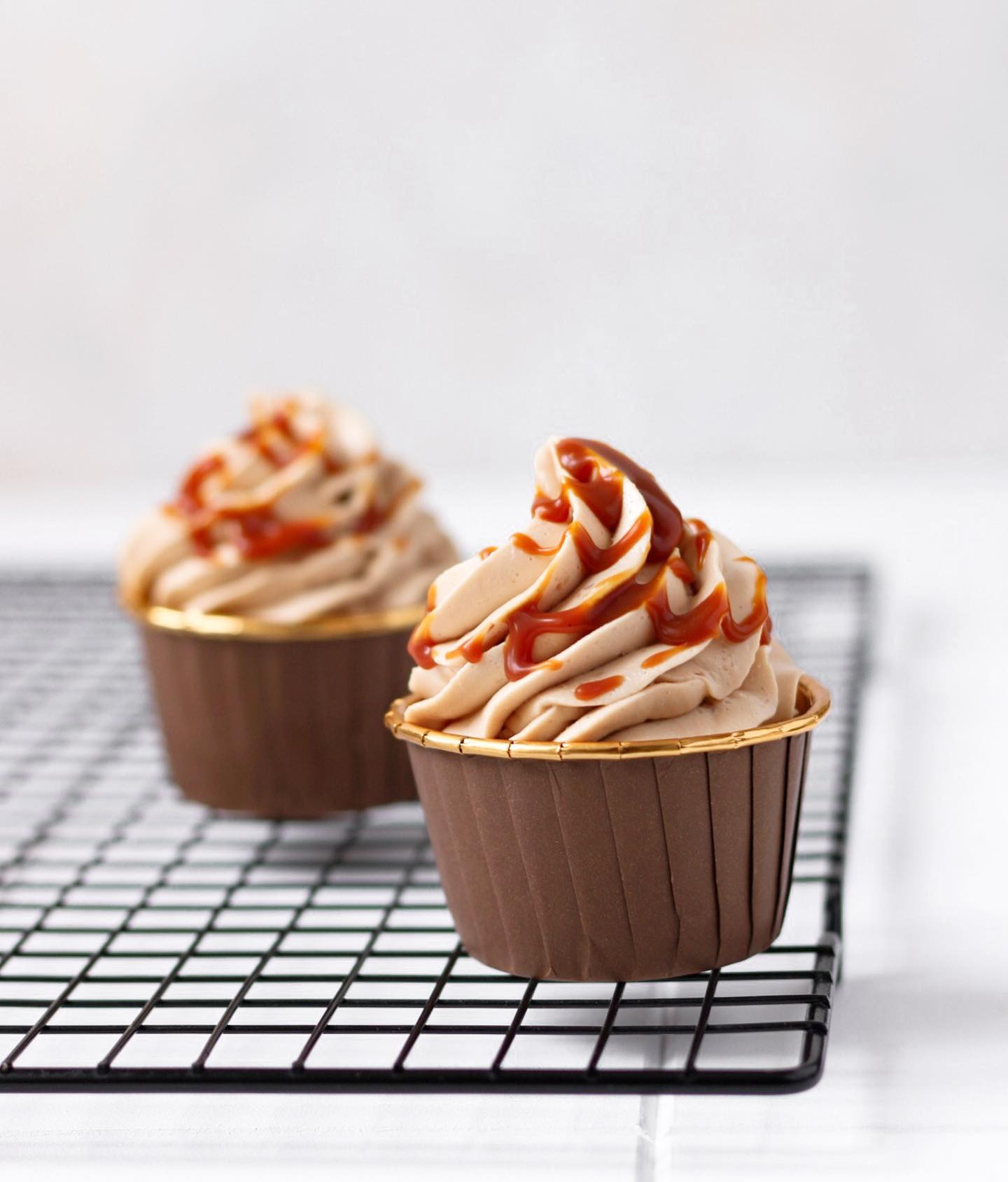 Triple peanut cupcakes