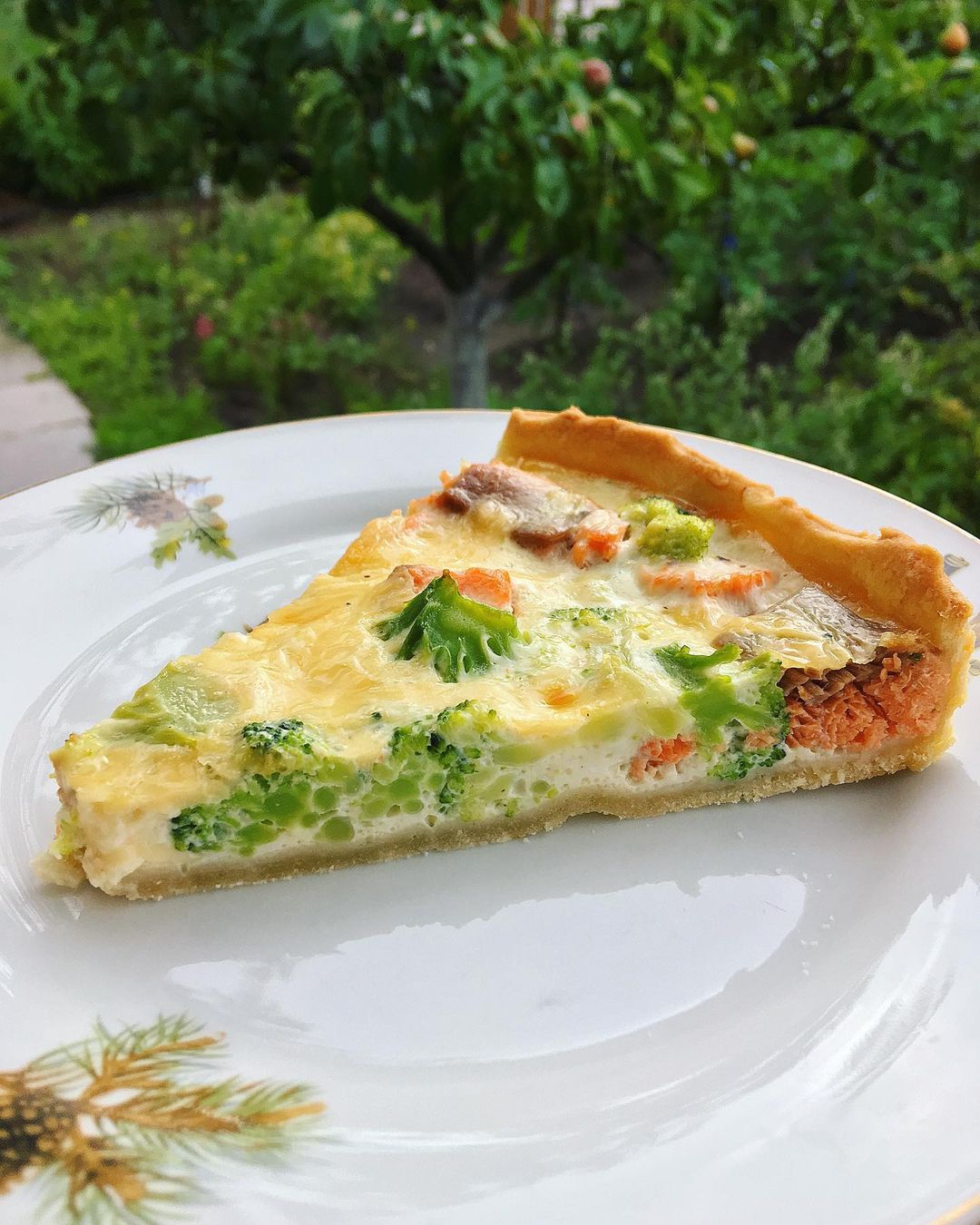 TROUT & BROCCOLI QUICHE