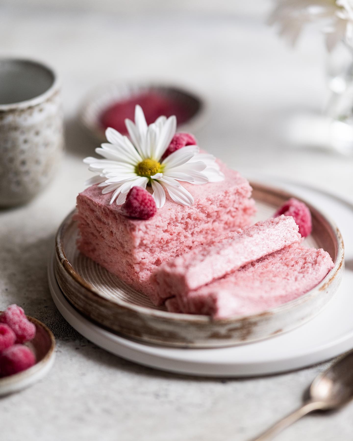 Two-component cherry dessert