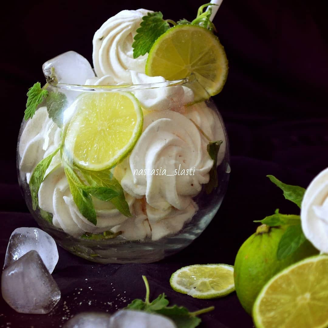 White rum mojito marshmallow