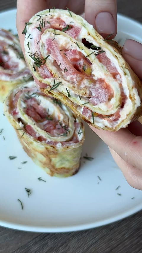 Zucchini Roll with Savory Filling Recipe